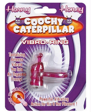 Horny Honey Vibro Ring Coochy Caterpillar - Magenta