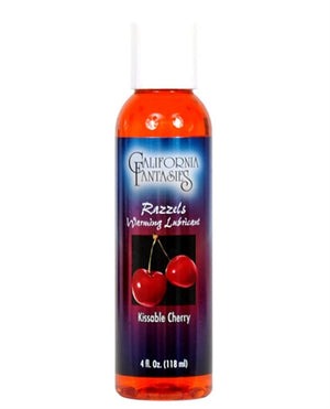 Razzels Warming Lubricant - Kissable Cherry - 4 Oz. Bottle