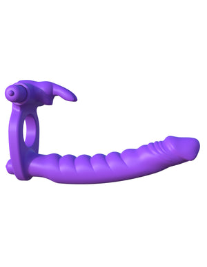 Fantasy C-Ringz Silicone Double Penetrator Rabbit - Purple