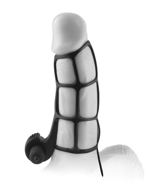 Fantasy X-Tensions Deluxe Silicone Power Cage  - Black