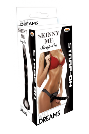 Wet Dreams Skinny Me Strap-on - Black