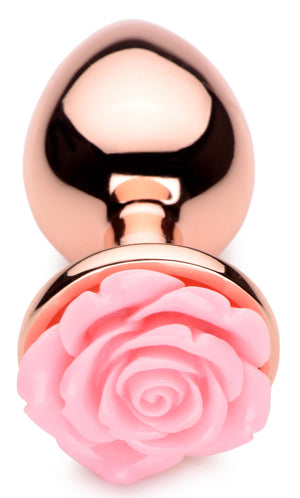 Pink Rose Gold Anal Plug - Large