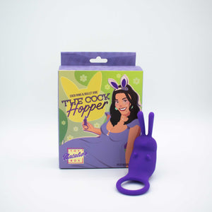 The Cock Hopper Cock Ring and Bullet Vibrator -  Purple