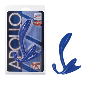 Apollo Curved Prostate Probe - Black/Blue