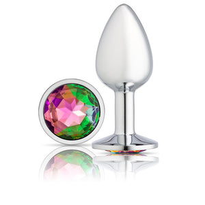 Cloud 9 Novelties Gems Silver Chromed Anal Plug - Small/Med/Lg