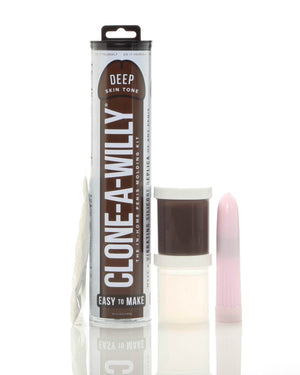 Clone-a-Willy Kit - Dark Skin Tone/Hot Pink/Light Skin Tone/Neon Pink