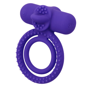 Silicone Rechargeable Dual Climaxer - Purple