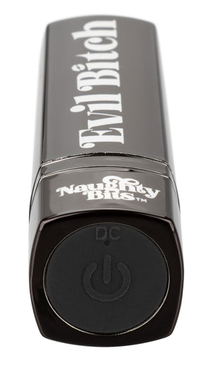 Naughty Bits Evil Bitch Lipstick Vibrator - Black