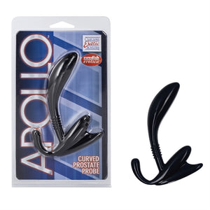 Apollo Curved Prostate Probe - Black/Blue