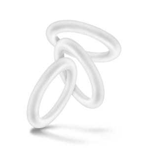 Performance - Vs2 Pure Premium Silicone Cockrings - Small - White