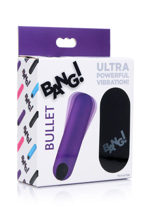 Bang Vibrating Bullet With Remote Control - Black