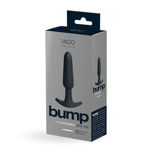 Bump Rechargeable Anal Vibe - Black/Purple