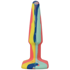 A-Play Groovy Silicone Anal Plug 5 Inch - Berry/Sunrise