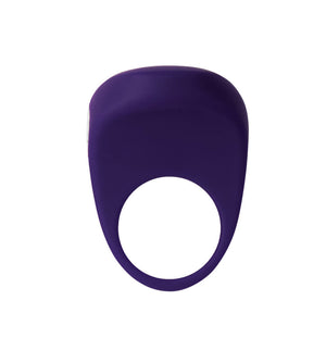 Driver Rechargeable Vibrating C-Ring - Black/Purple