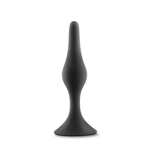 Anal Adventures Platinum - Silicone Beginner Plug  - Small/Medium - Black