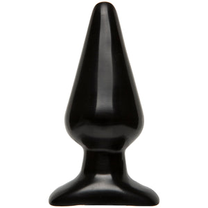 Classic Butt Plug Smooth - Large - Black/White