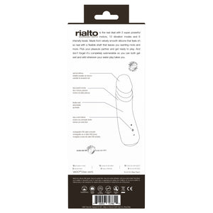 Rialto Rechargeable Vibrator - Black