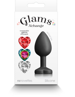 Glams Xchange Heart - Small - Black