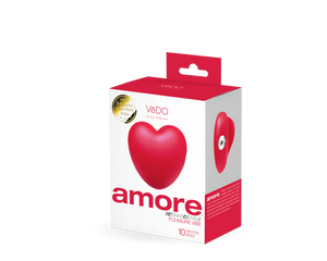 Amore Rechargeable Pleasure Vibe - Black/Purple/Red