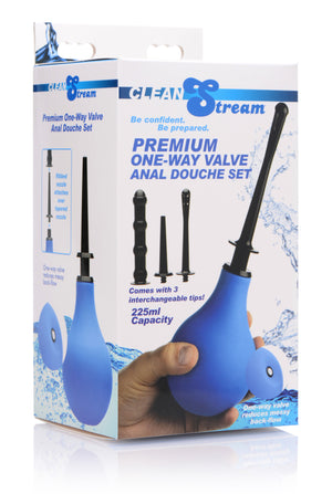 Premium One- Way Valve Anal Douche Set