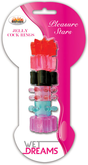 Pleasure Stars Jelly Cock Rings