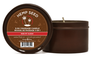 Hemp Seed 3-in-1 Massage Candle Ride My Sleigh  6oz/ 170 G