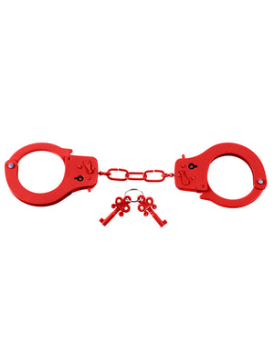 Fetish Fantasy Series Metal Handcuffs - Red