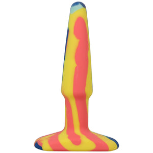 A-Play Groovy Silicone Anal Plug 5 Inch - Berry/Sunrise