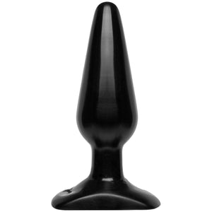 Classic Butt Plug Smooth - Medium - Black/White