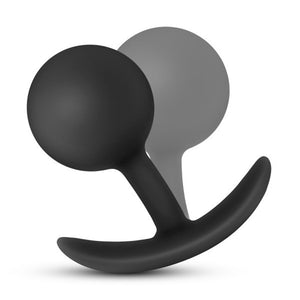 Anal Adventures - Platinum - Silicone Vibra Plug  - Black