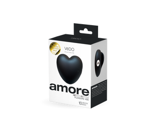 Amore Rechargeable Pleasure Vibe - Black/Purple/Red