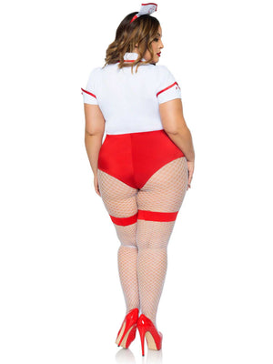 Plus Nurse Feelgood Sexy Costume - 1x/2x - White / Red