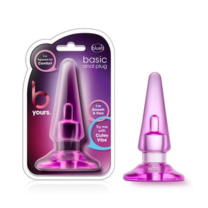 B Yours - Basic Anal Plug - Blue/Pink