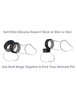 Fantasy C-Ringz Max Width Silicone Rings - Black