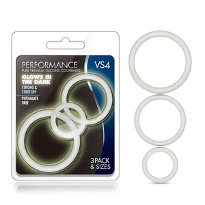 Performance - Vs4 Pure Premium Silicone Cockring Set - White