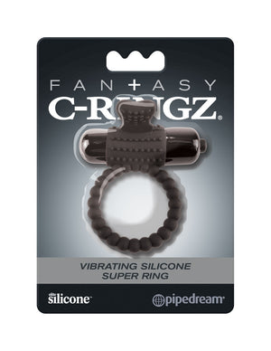 Fantasy C-Ringz Vibrating Silicone Super Ring  Black