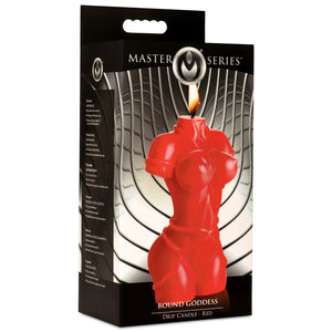 Bound Goddess Drip Candle - Black/Red