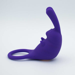 The Cock Hopper Cock Ring and Bullet Vibrator -  Purple