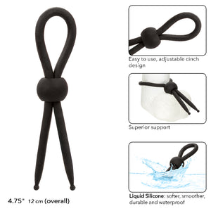 Alpha Liquid Silicone Lasso - Black/Natural