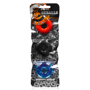 Ringer Cockring 3 Pack - Small - Multicolor