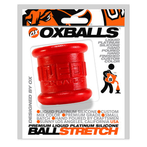 Neo 2 Inch Tall Ball Stretcher Squishy  Silicone - Red