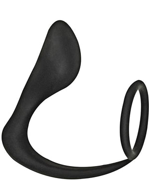 Commander Prostate Pleaser Cockring - Black