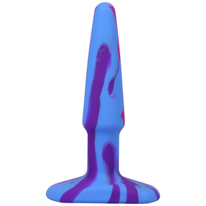 A-Play Groovy Silicone Anal Plug 4 Inch - Berry/Sunrise