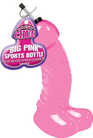 Dicky Chug Sports Bottle - Big Pink/Black/Blue/Purple/Red