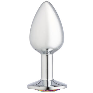 Cloud 9 Novelties Gems Silver Chromed Anal Plug - Small/Med/Lg