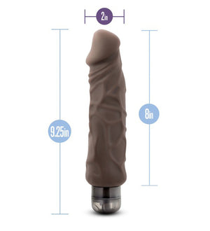 X5 Plus - Hard on Vibrating 9 Inch Dildo - Natural