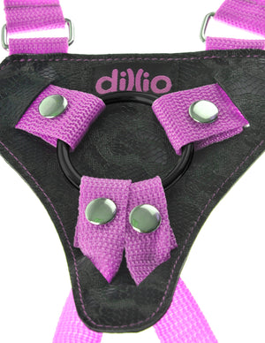 Dillio Pink - 7 Inch Strap-on Suspender Harness  Set