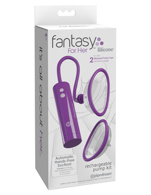 Fantasy for Her Rechargeable Pleasure Pump Kit -  Purple