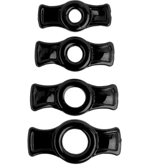 Titanmen Cock Ring Set - Black