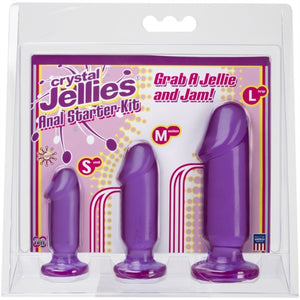 Crystal Jellies Anal Starter Kit - Pink/Purple